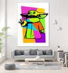 The Child | Baby Yoda | Mandalorian | Pop Art by William Cuccio on GIANT ART - green digital painting