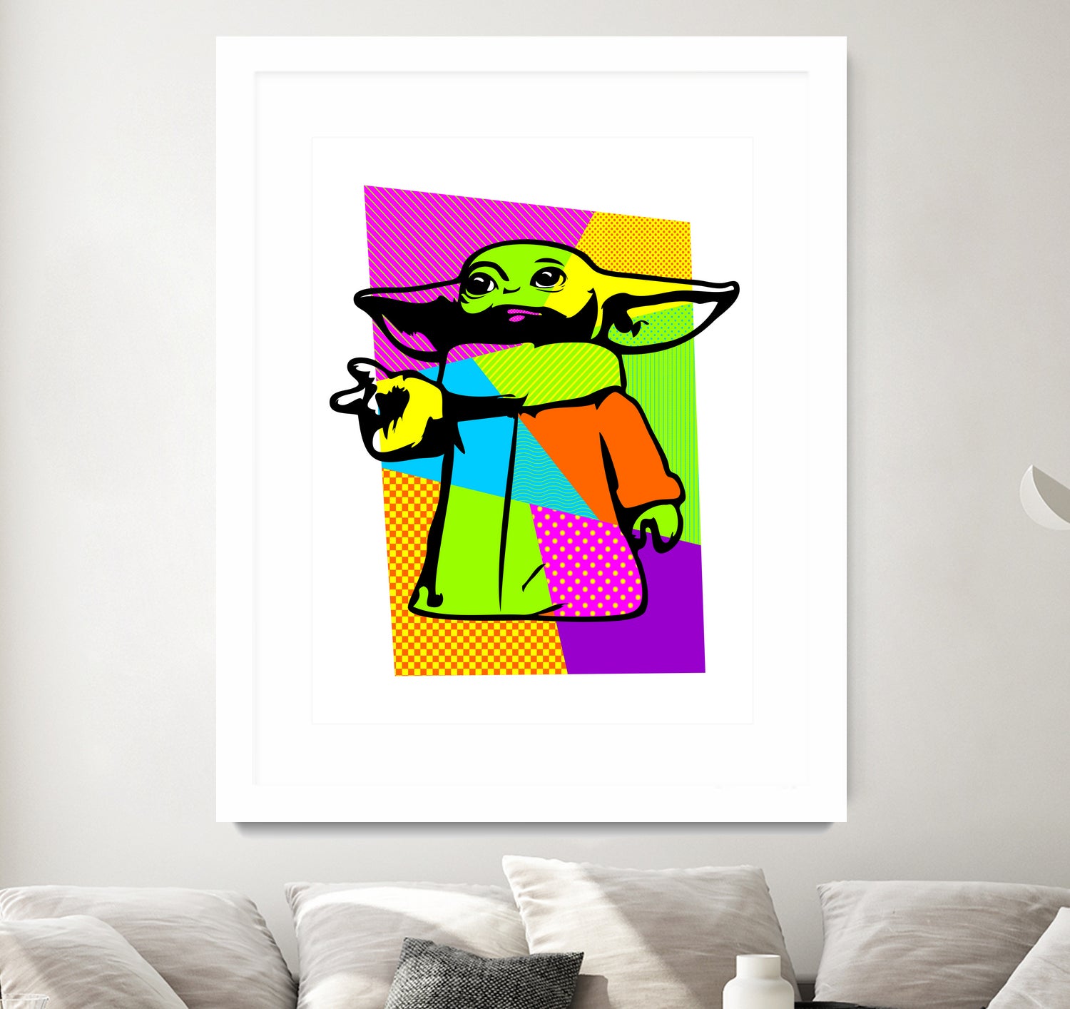 The Child | Baby Yoda | Mandalorian | Pop Art by William Cuccio on GIANT ART - green digital painting