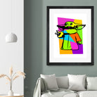 The Child | Baby Yoda | Mandalorian | Pop Art by William Cuccio on GIANT ART - green digital painting