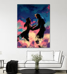 Squall and Rinoa couple FFVIII by MCAshe 24 on GIANT ART - blue digital painting