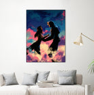 Squall and Rinoa couple FFVIII by MCAshe 24 on GIANT ART - blue digital painting