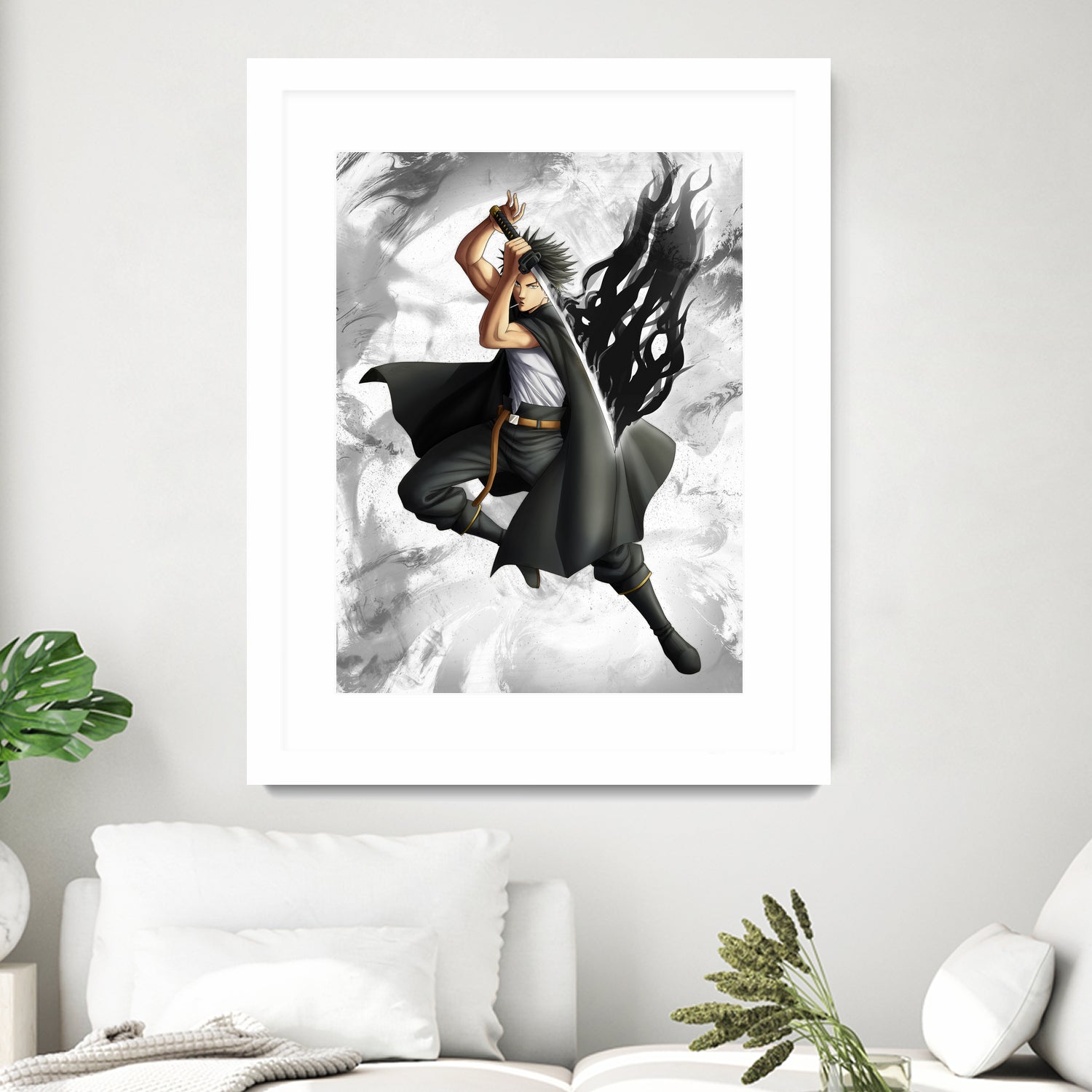 Yami dark mage captain by MCAshe 24 on GIANT ART - gray digital painting