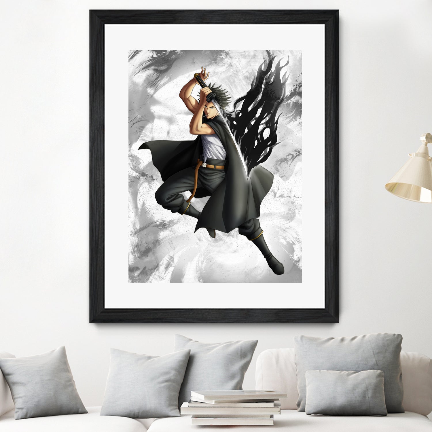 Yami dark mage captain by MCAshe 24 on GIANT ART - gray digital painting