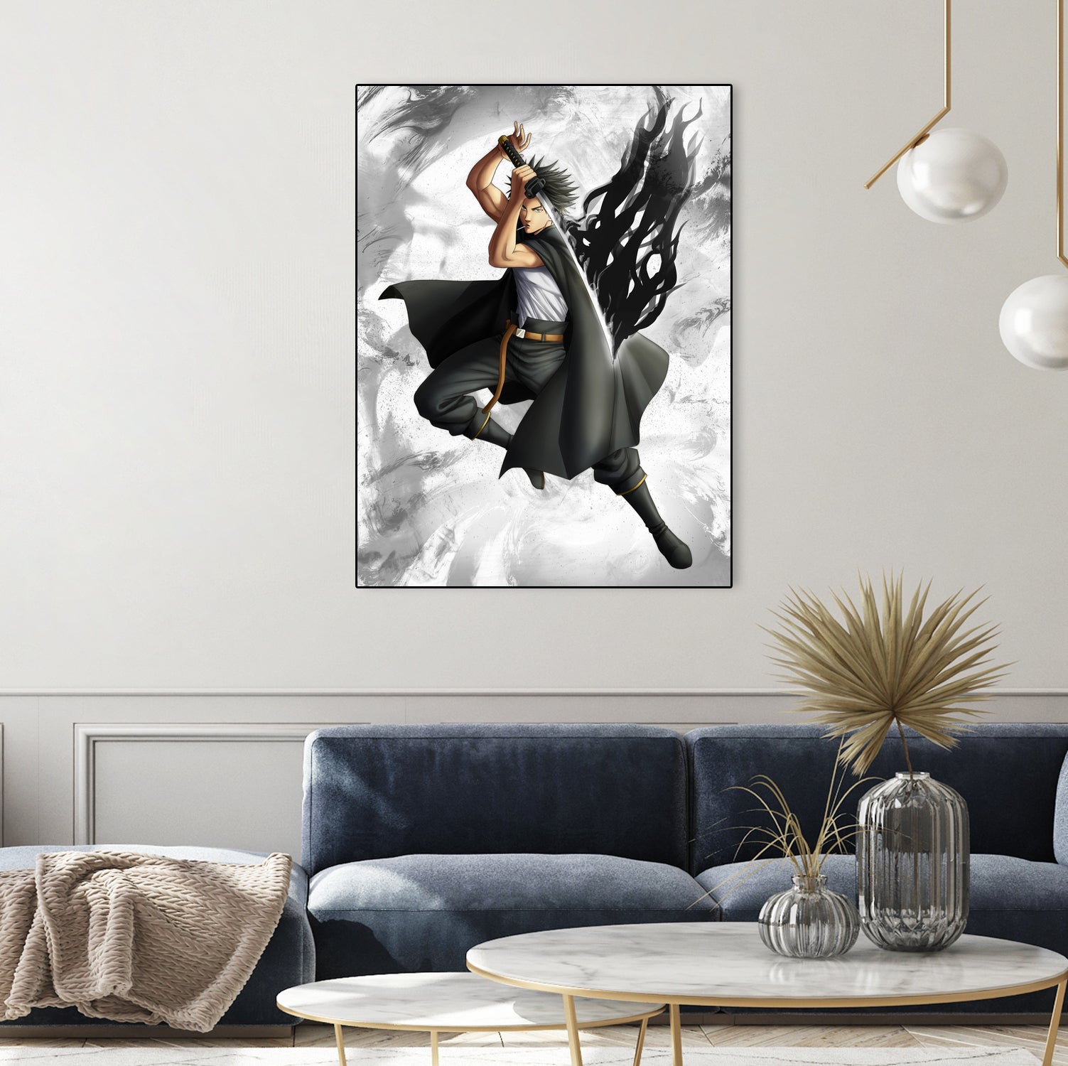 Yami dark mage captain by MCAshe 24 on GIANT ART - gray digital painting