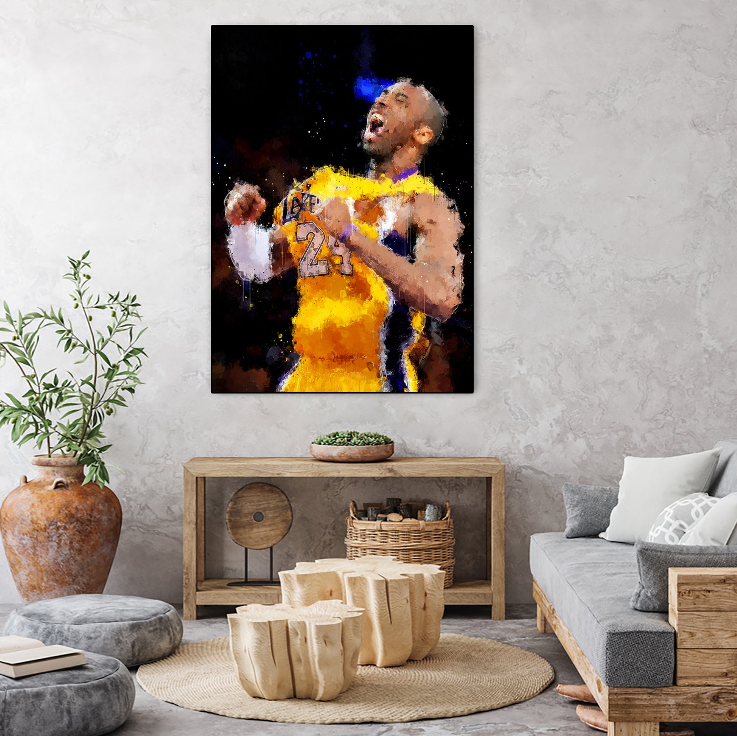 MAMBA HUSTLE PLAYS by Eysmael Quisora on GIANT ART - black digital painting