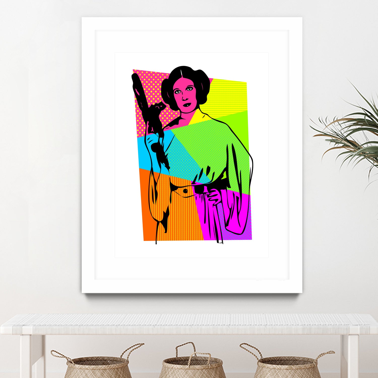 Princess Leia | Star Wars | Pop Art by William Cuccio on GIANT ART - pink digital painting