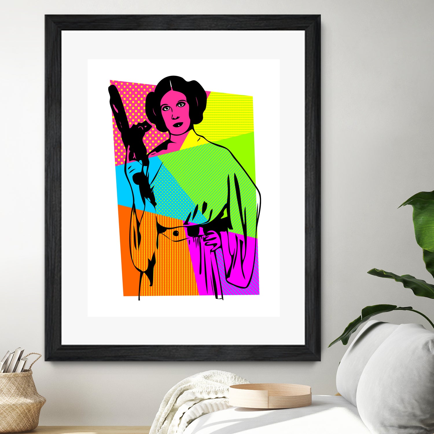 Princess Leia | Star Wars | Pop Art by William Cuccio on GIANT ART - pink digital painting