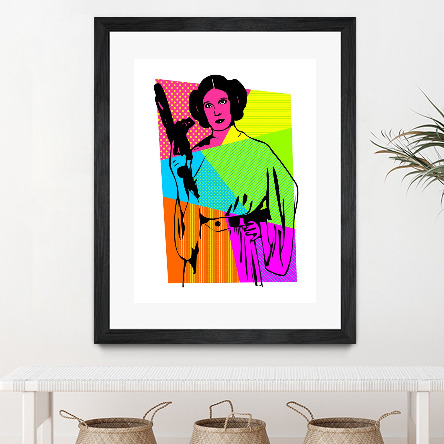 Princess Leia | Star Wars | Pop Art by William Cuccio on GIANT ART - pink digital painting