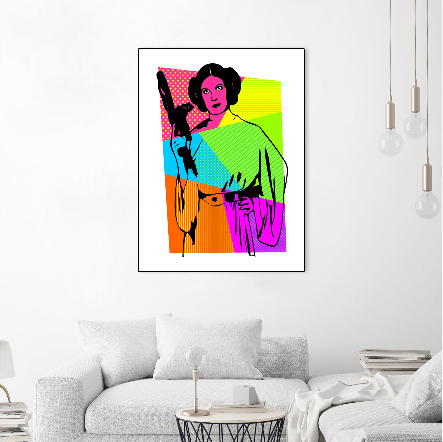 Princess Leia | Star Wars | Pop Art by William Cuccio on GIANT ART - pink digital painting