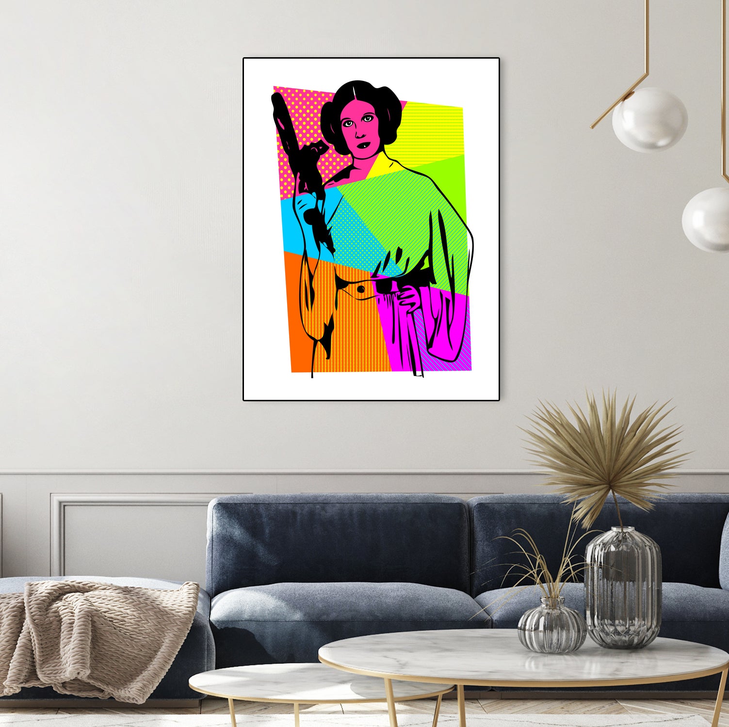 Princess Leia | Star Wars | Pop Art by William Cuccio on GIANT ART - pink digital painting