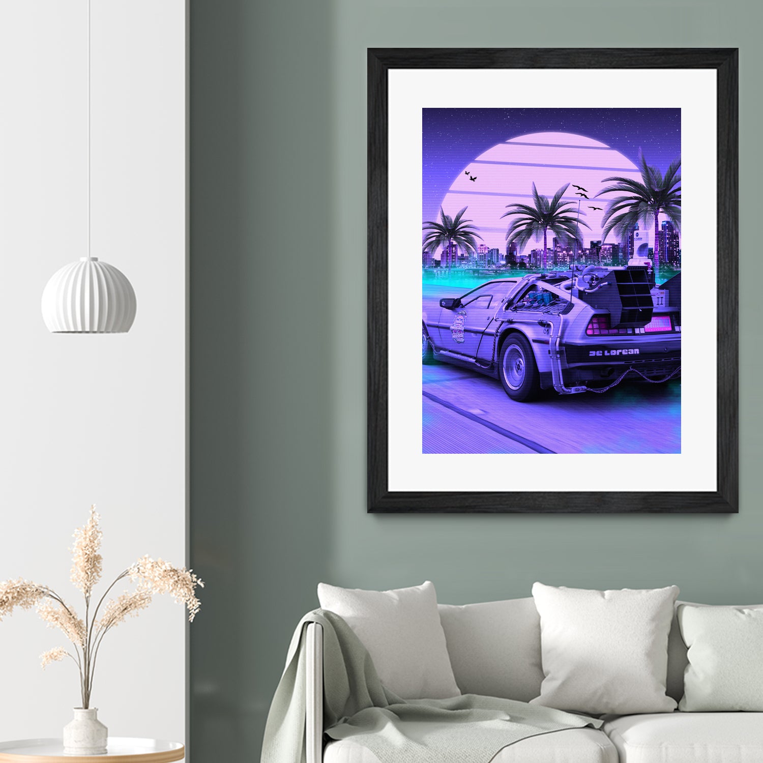 80s Delorean Cars by Muhammad Daffa Umar on GIANT ART - fuchsia photo manipulation