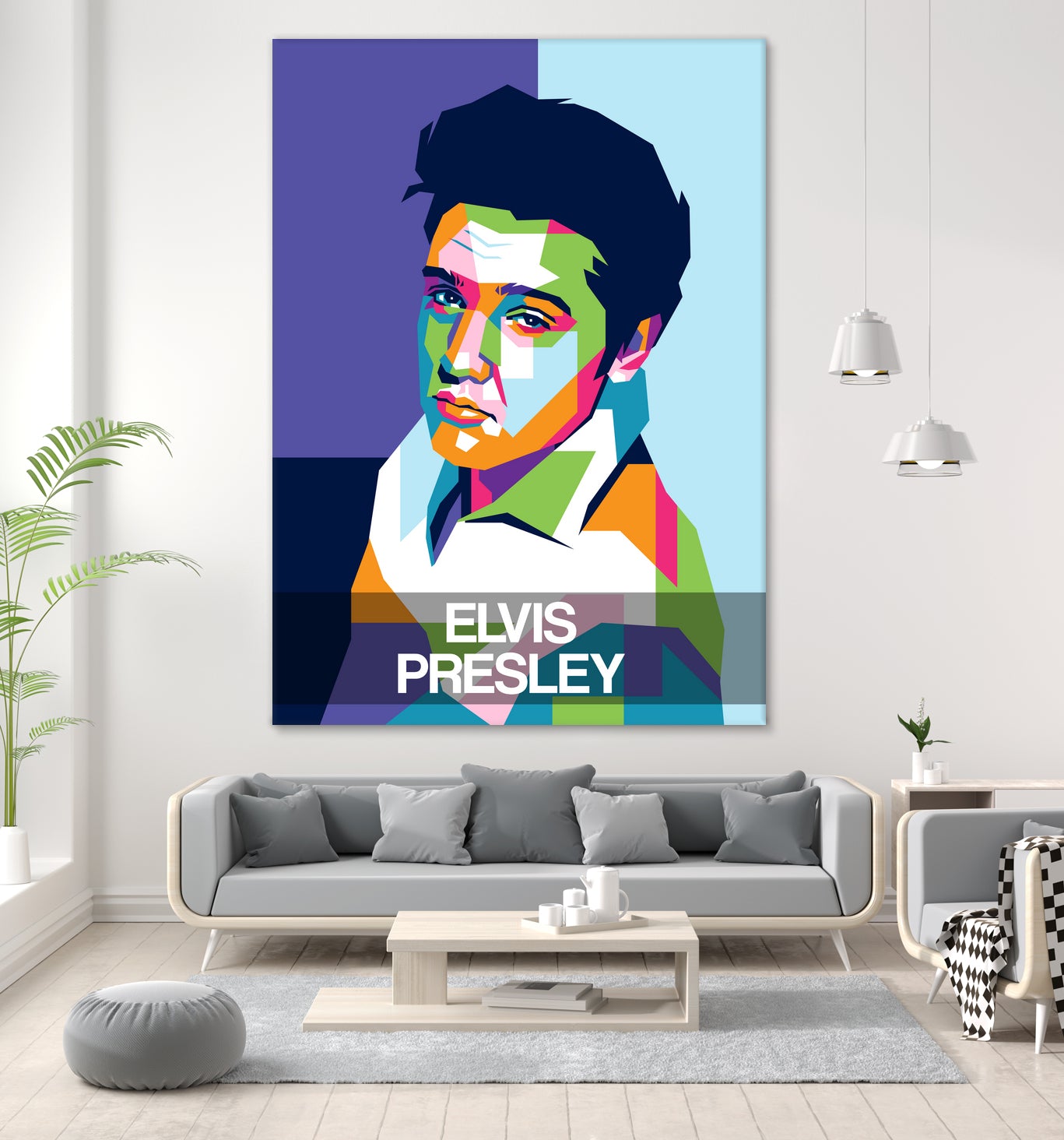 Elvis Presley by Art Style on GIANT ART - white digital drawing