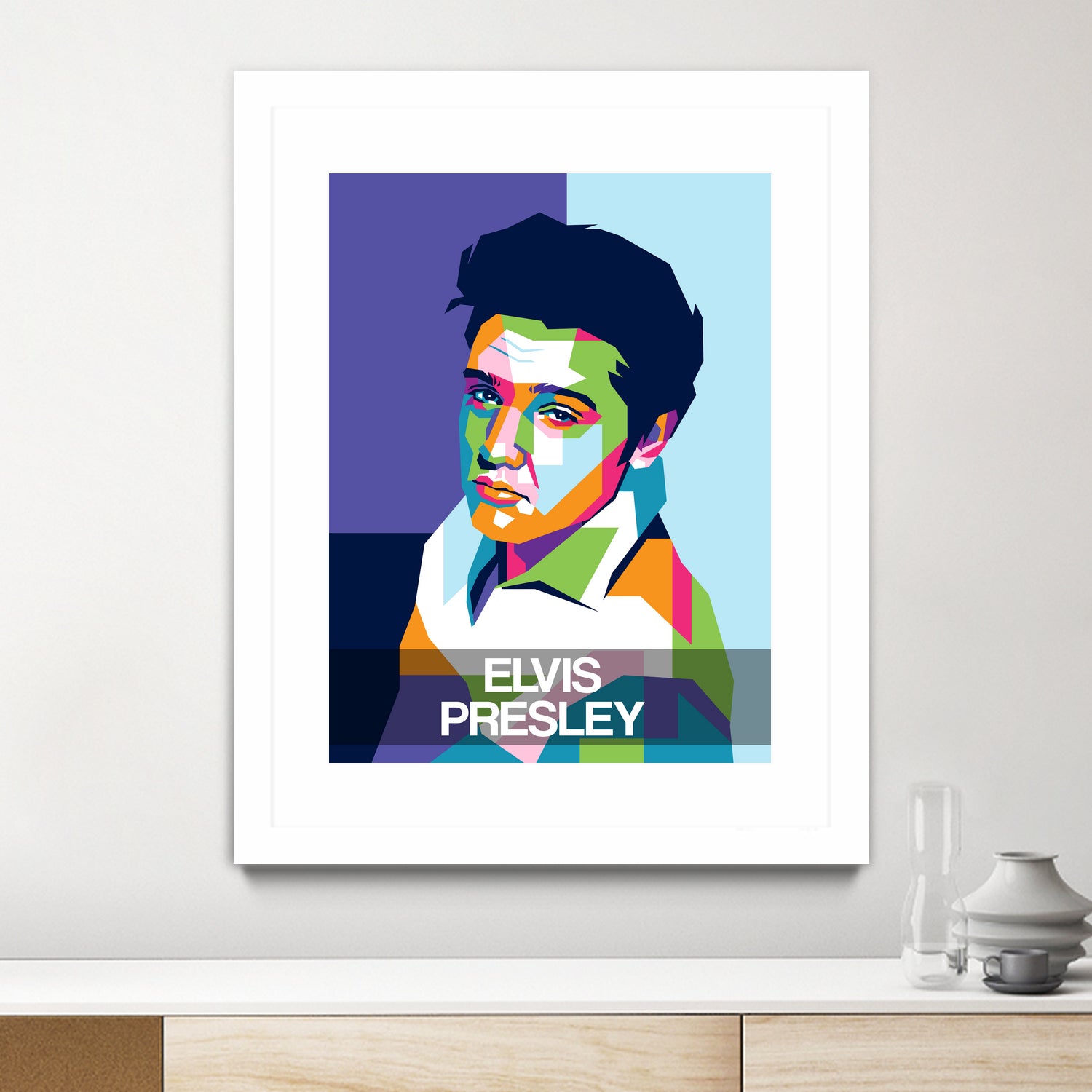 Elvis Presley by Art Style on GIANT ART - white digital drawing