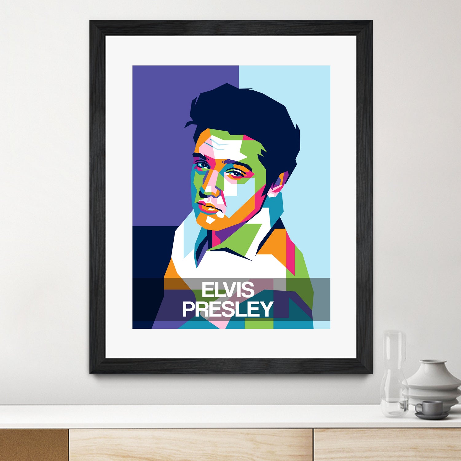 Elvis Presley by Art Style on GIANT ART - white digital drawing