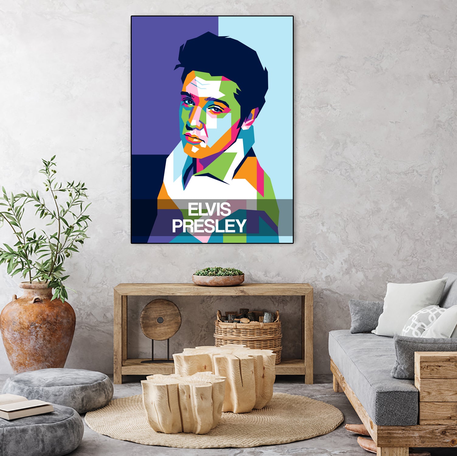 Elvis Presley by Art Style on GIANT ART - white digital drawing