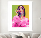 Cardi B Poster Print, Colorful Pop-Art, Wall Art Gift by kim huynh on GIANT ART - pink digital painting