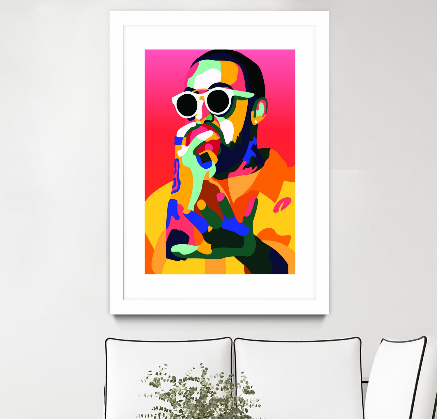 Mac Miller Inspired Pop-art Tribute Music Poster, Wall Art by kim huynh on GIANT ART - red digital painting