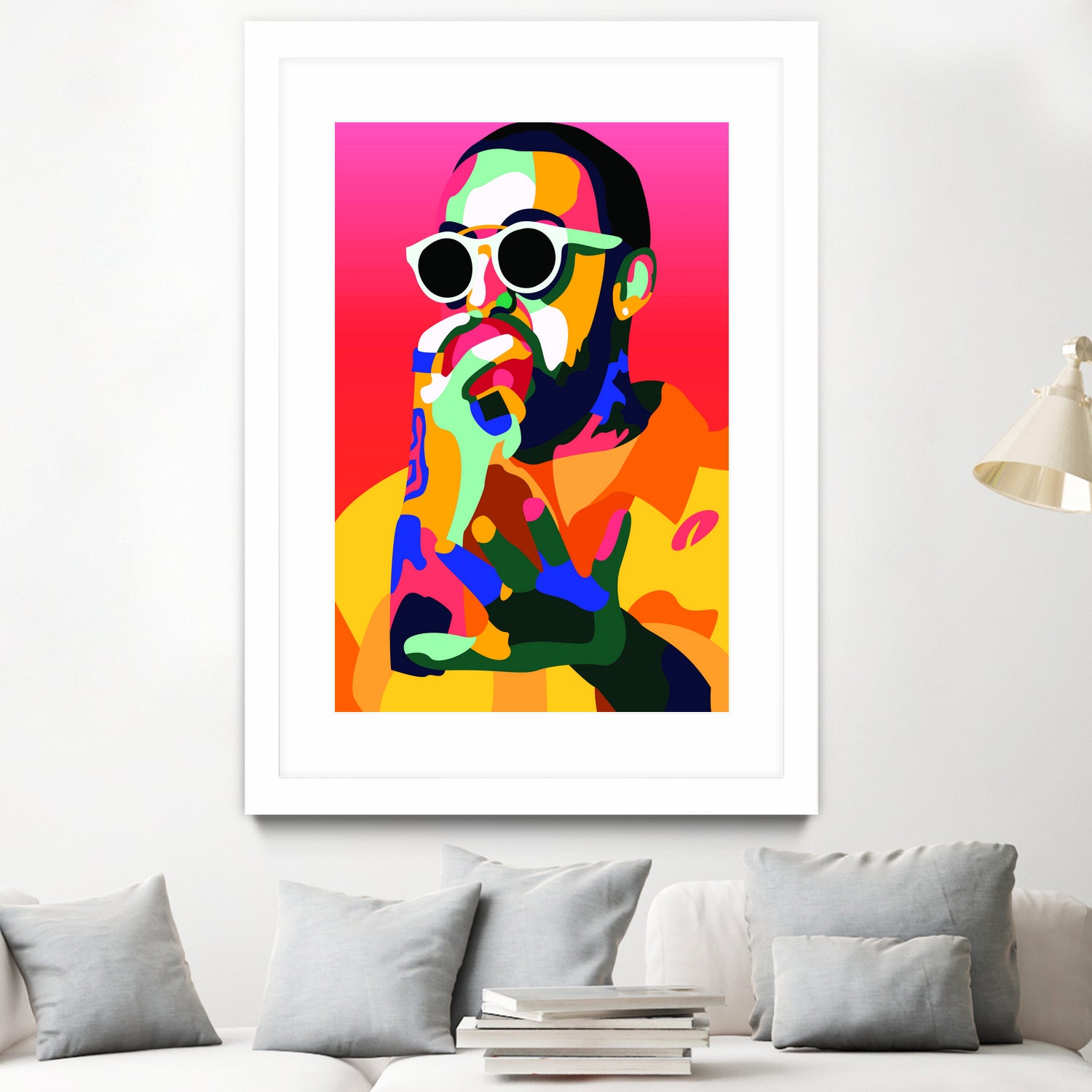 Mac Miller Inspired Pop-art Tribute Music Poster, Wall Art by kim huynh on GIANT ART - red digital painting