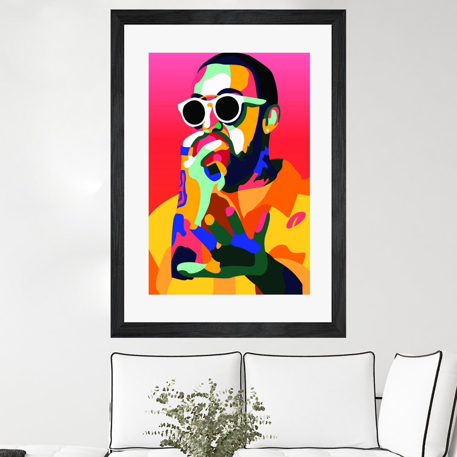 Mac Miller Inspired Pop-art Tribute Music Poster, Wall Art by kim huynh on GIANT ART - red digital painting