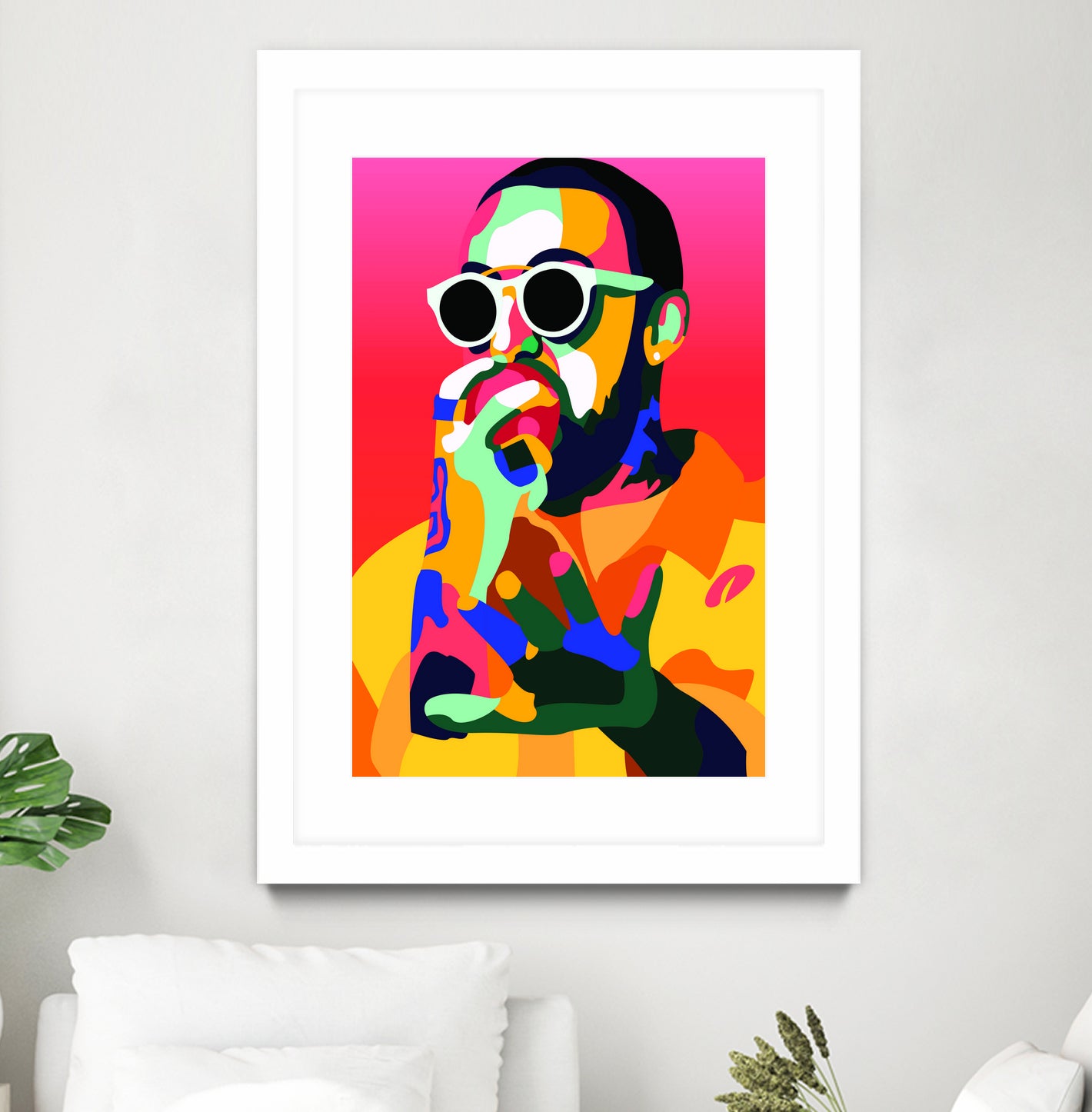 Mac Miller Inspired Pop-art Tribute Music Poster, Wall Art by kim huynh on GIANT ART - red digital painting