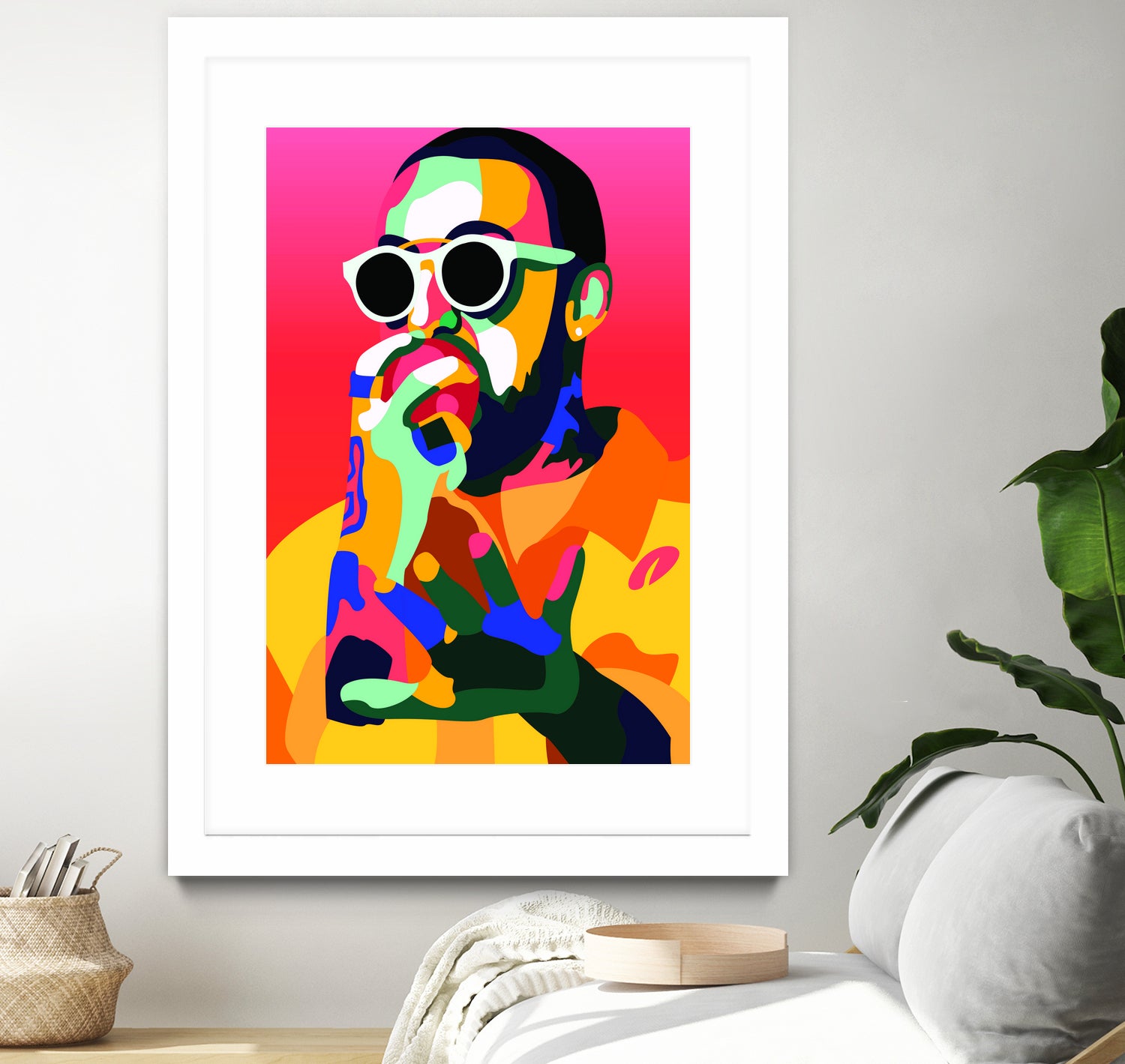 Mac Miller Inspired Pop-art Tribute Music Poster, Wall Art by kim huynh on GIANT ART - red digital painting