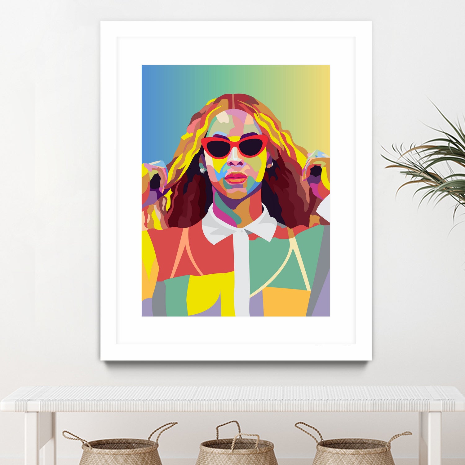 Beyonce Music Poster Art Print, Pop Art, Music Icon Wall Art by kim huynh on GIANT ART - fuchsia digital painting