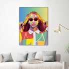 Beyonce Music Poster Art Print, Pop Art, Music Icon Wall Art by kim huynh on GIANT ART - fuchsia digital painting