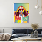 Beyonce Music Poster Art Print, Pop Art, Music Icon Wall Art by kim huynh on GIANT ART - fuchsia digital painting