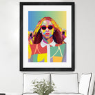 Beyonce Music Poster Art Print, Pop Art, Music Icon Wall Art by kim huynh on GIANT ART - fuchsia digital painting