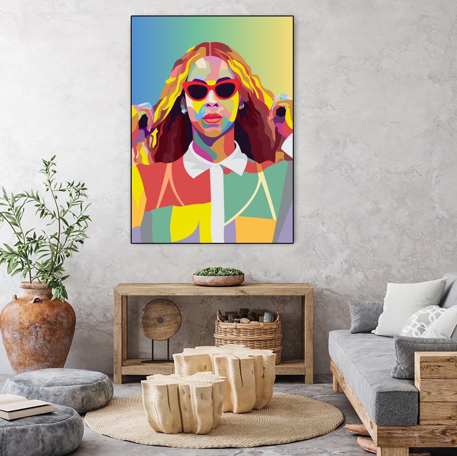 Beyonce Music Poster Art Print, Pop Art, Music Icon Wall Art by kim huynh on GIANT ART - fuchsia digital painting