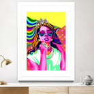 Lana del Rey Poster, Pop Art Wall Art by kim huynh on GIANT ART - orange digital painting