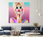 Ariana Grande Pop-Art Wall Decor Music Poster by kim huynh on GIANT ART - pink digital painting