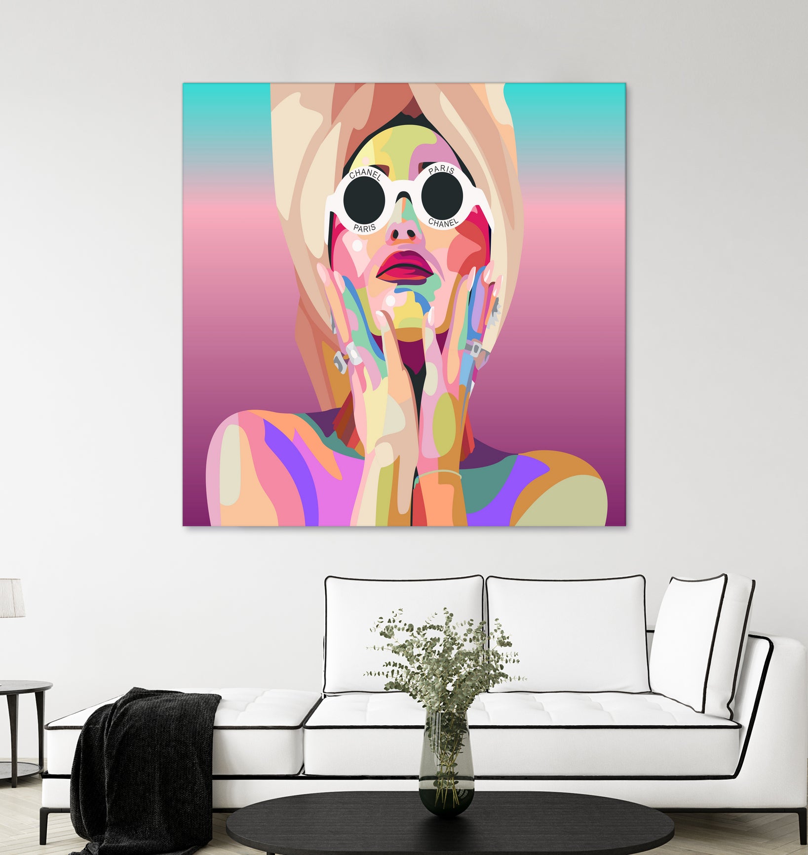 Ariana Grande Pop-Art Wall Decor Music Poster by kim huynh on GIANT ART - pink digital painting