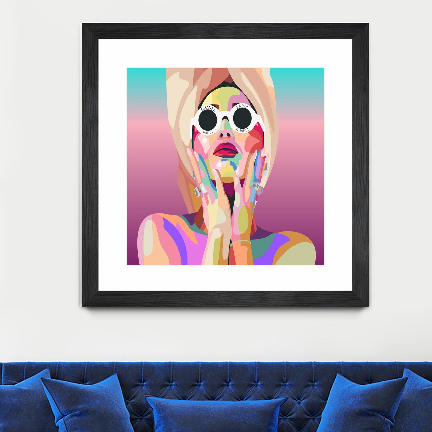 Ariana Grande Pop-Art Wall Decor Music Poster by kim huynh on GIANT ART - pink digital painting