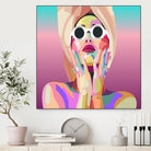 Ariana Grande Pop-Art Wall Decor Music Poster by kim huynh on GIANT ART - pink digital painting