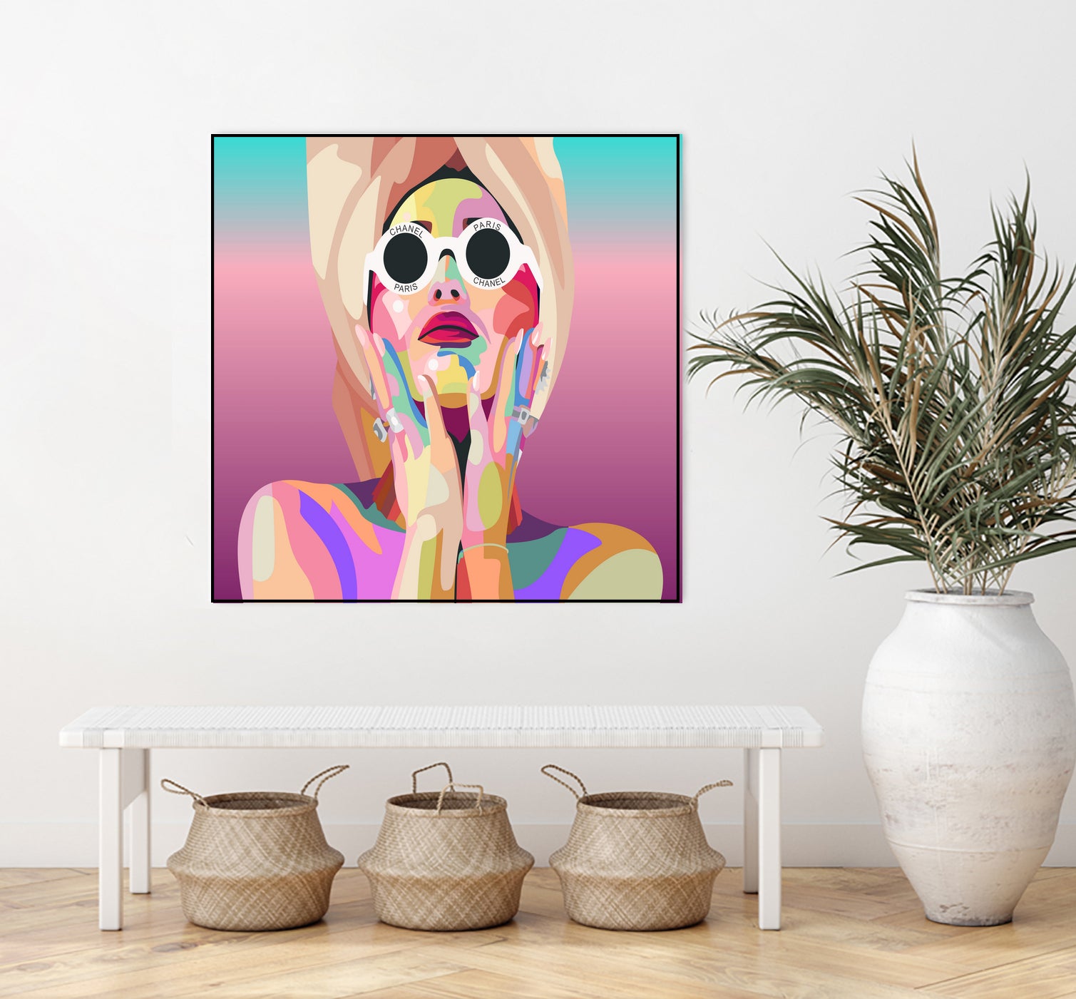 Ariana Grande Pop-Art Wall Decor Music Poster by kim huynh on GIANT ART - pink digital painting