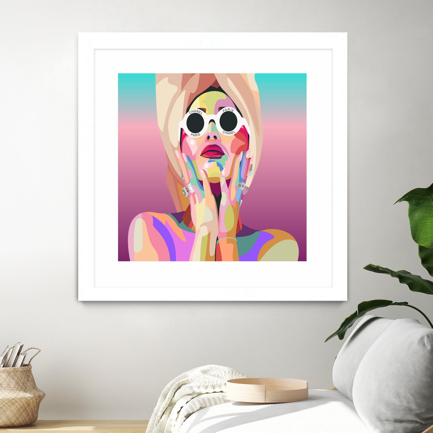 Ariana Grande Pop-Art Wall Decor Music Poster by kim huynh on GIANT ART - pink digital painting