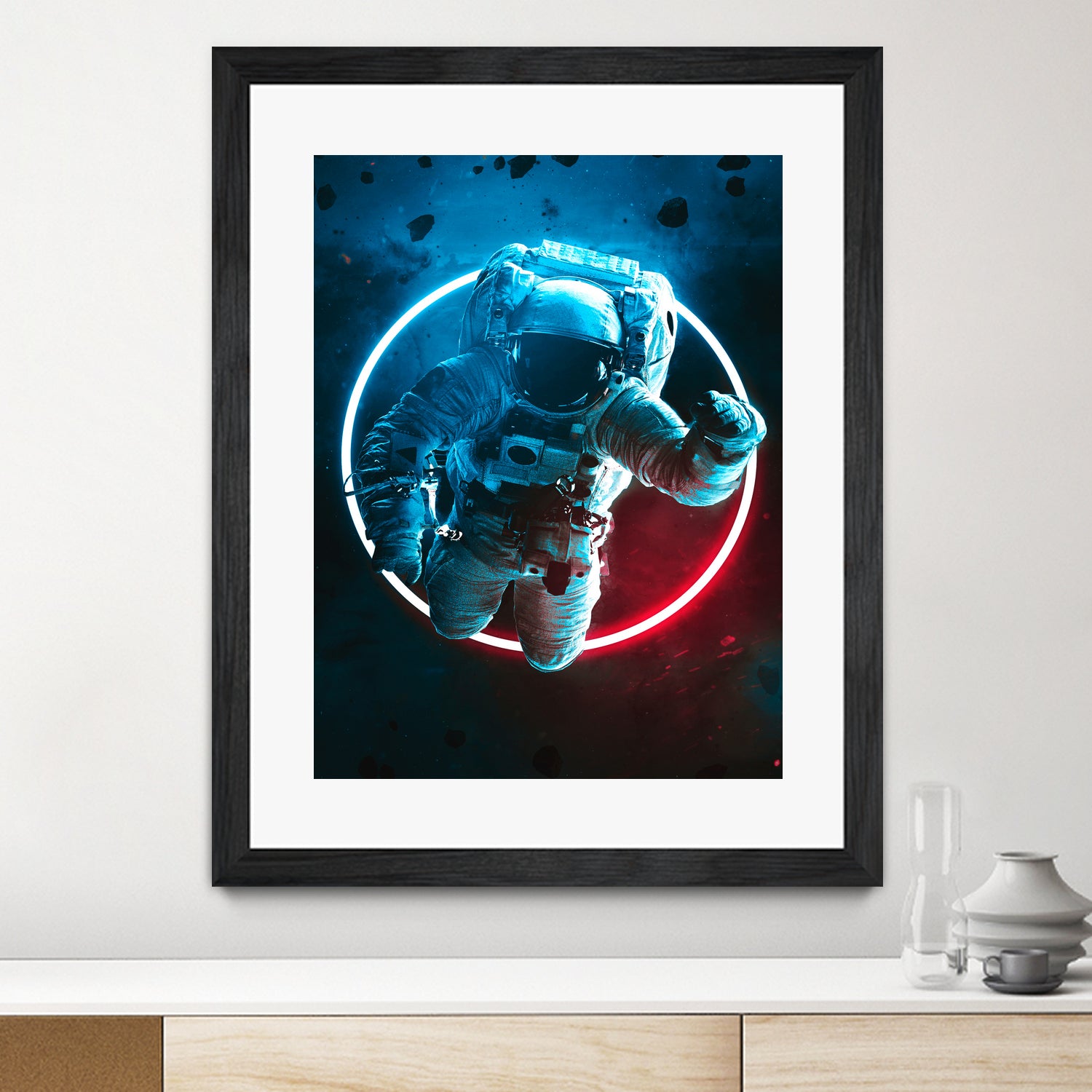 Lost in space by Sara Kamal on GIANT ART - black photo illustration