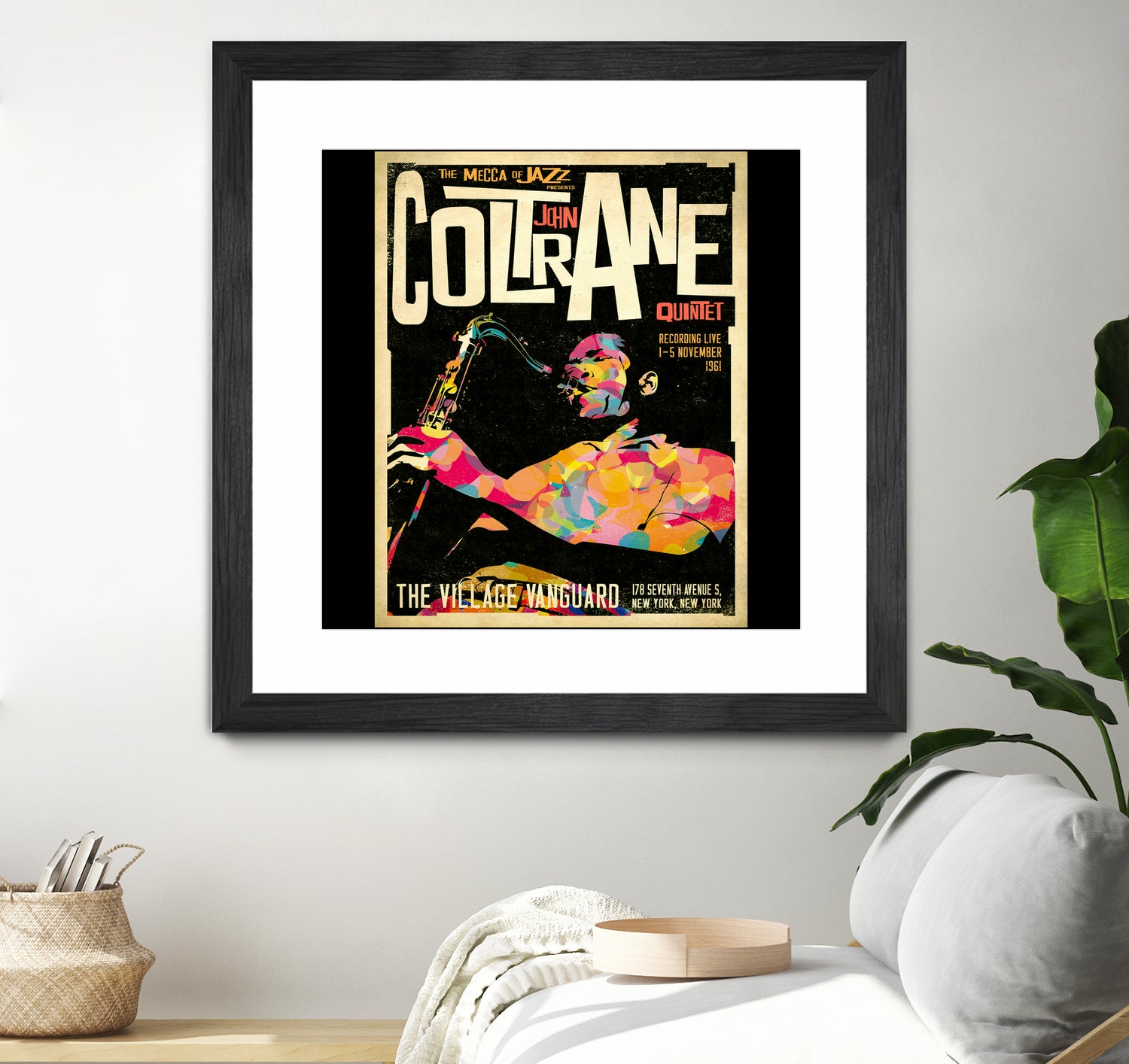 John Coltrane Retro Style by Michael Anna on GIANT ART - white digital painting