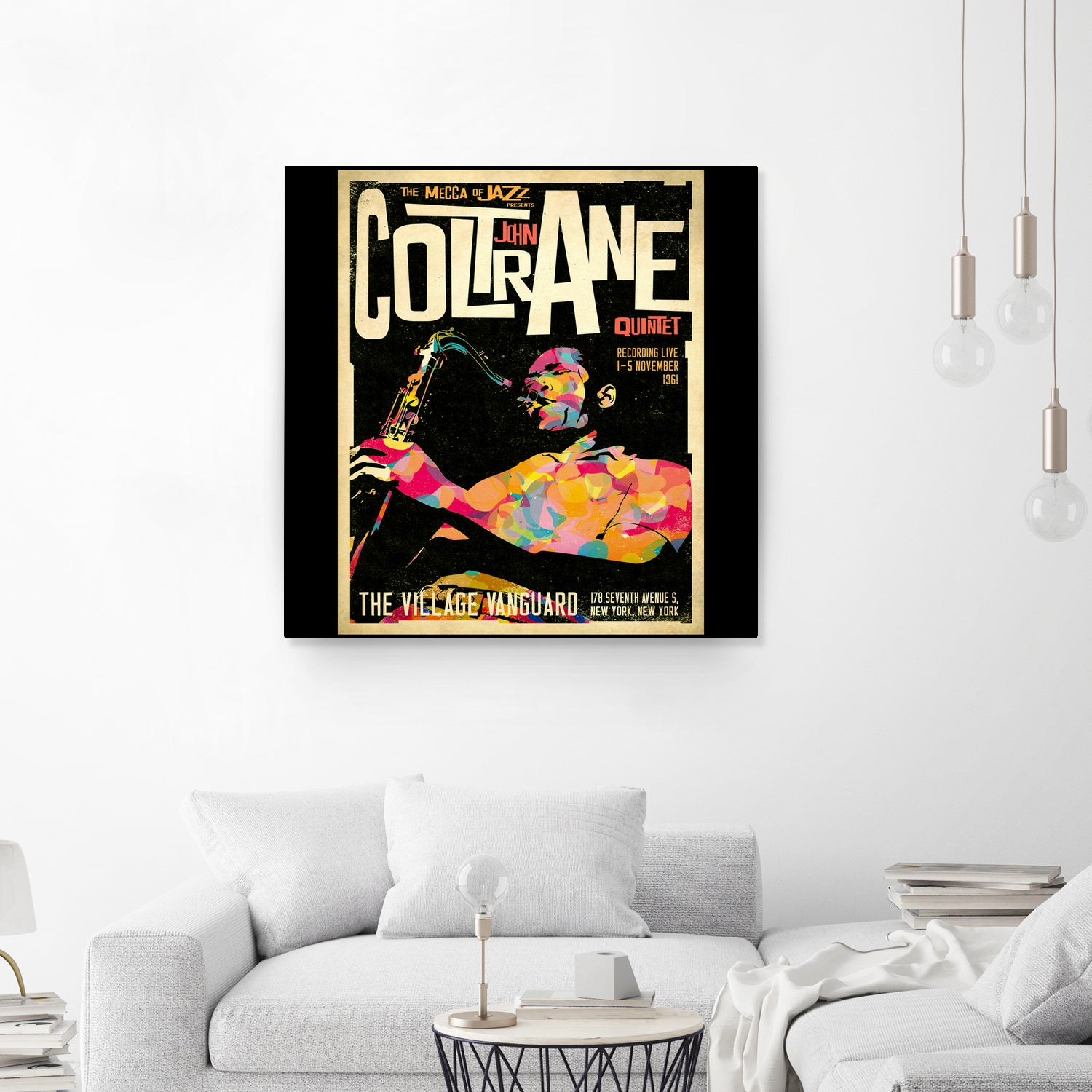 John Coltrane Retro Style by Michael Anna on GIANT ART - white digital painting