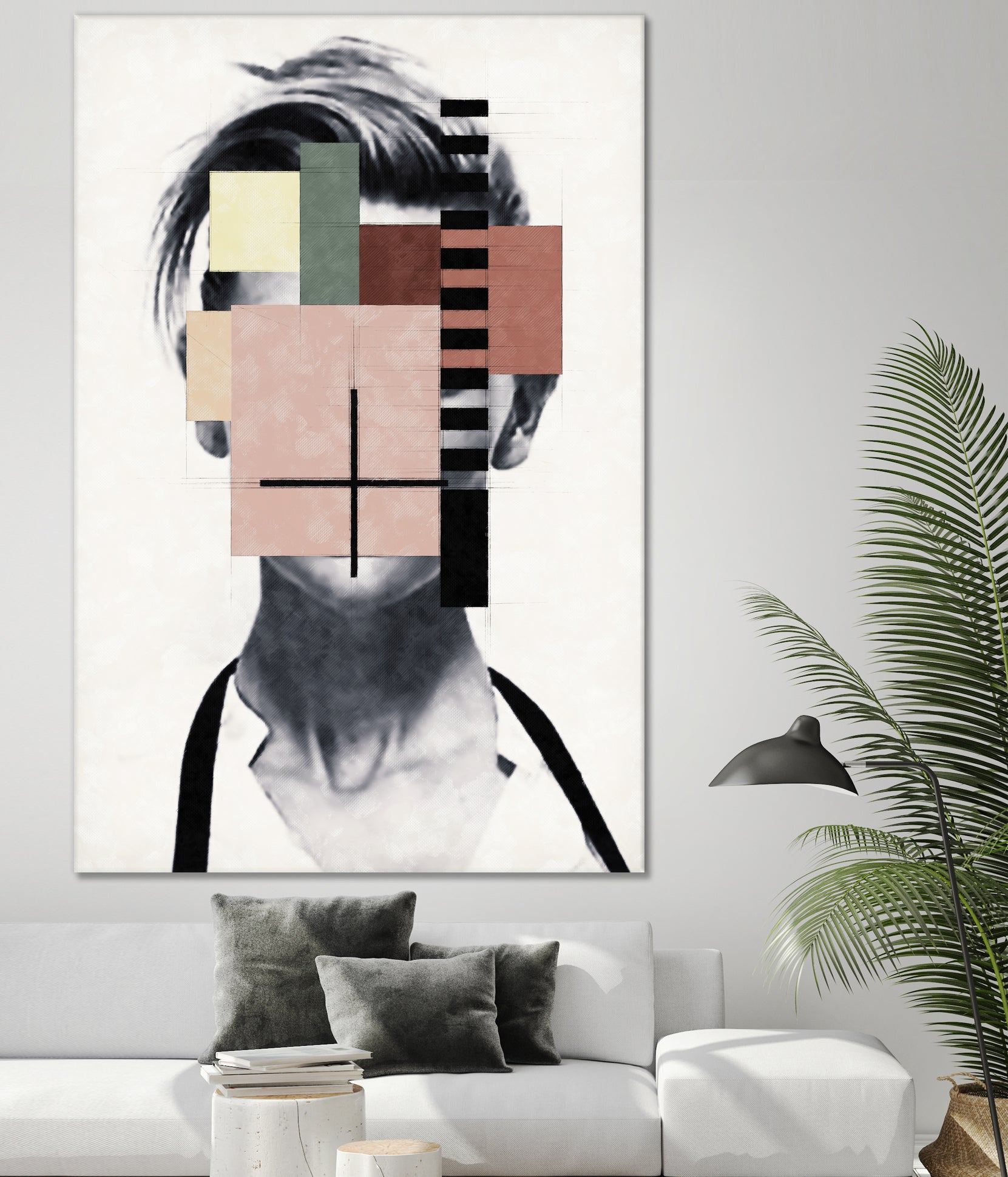 Beauty behind shapes and lines by Menelaos Trompoukis on GIANT ART - white digital painting