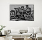 Steam Locomotive, Montevideo, Uruguay by Daniel Ferreira-Leites on GIANT ART - black photo manipulation