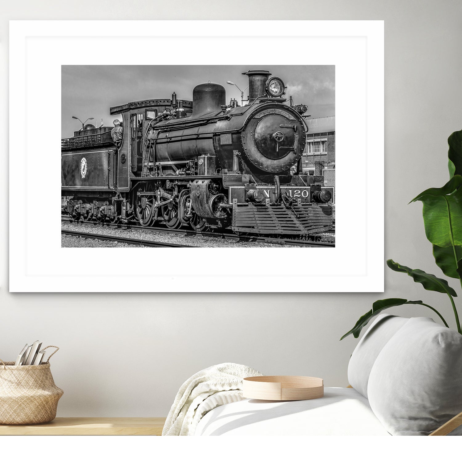 Steam Locomotive, Montevideo, Uruguay by Daniel Ferreira-Leites on GIANT ART - black photo manipulation