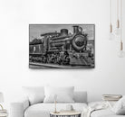 Steam Locomotive, Montevideo, Uruguay by Daniel Ferreira-Leites on GIANT ART - black photo manipulation