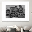 Steam Locomotive, Montevideo, Uruguay by Daniel Ferreira-Leites on GIANT ART - black photo manipulation