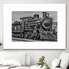 Steam Locomotive, Montevideo, Uruguay by Daniel Ferreira-Leites on GIANT ART - black photo manipulation