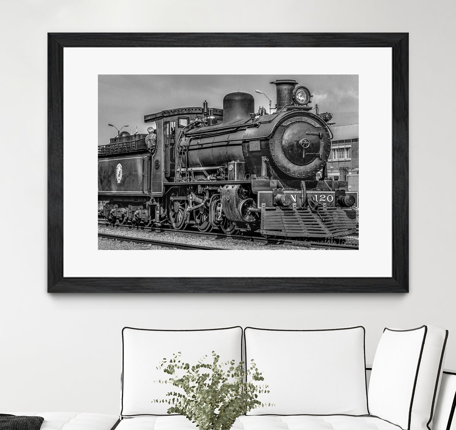 Steam Locomotive, Montevideo, Uruguay by Daniel Ferreira-Leites on GIANT ART - black photo manipulation