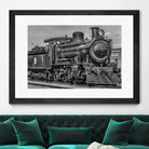 Steam Locomotive, Montevideo, Uruguay by Daniel Ferreira-Leites on GIANT ART - black photo manipulation