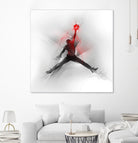 Jumpman Illustration by Francesco Scura on GIANT ART - red digital painting