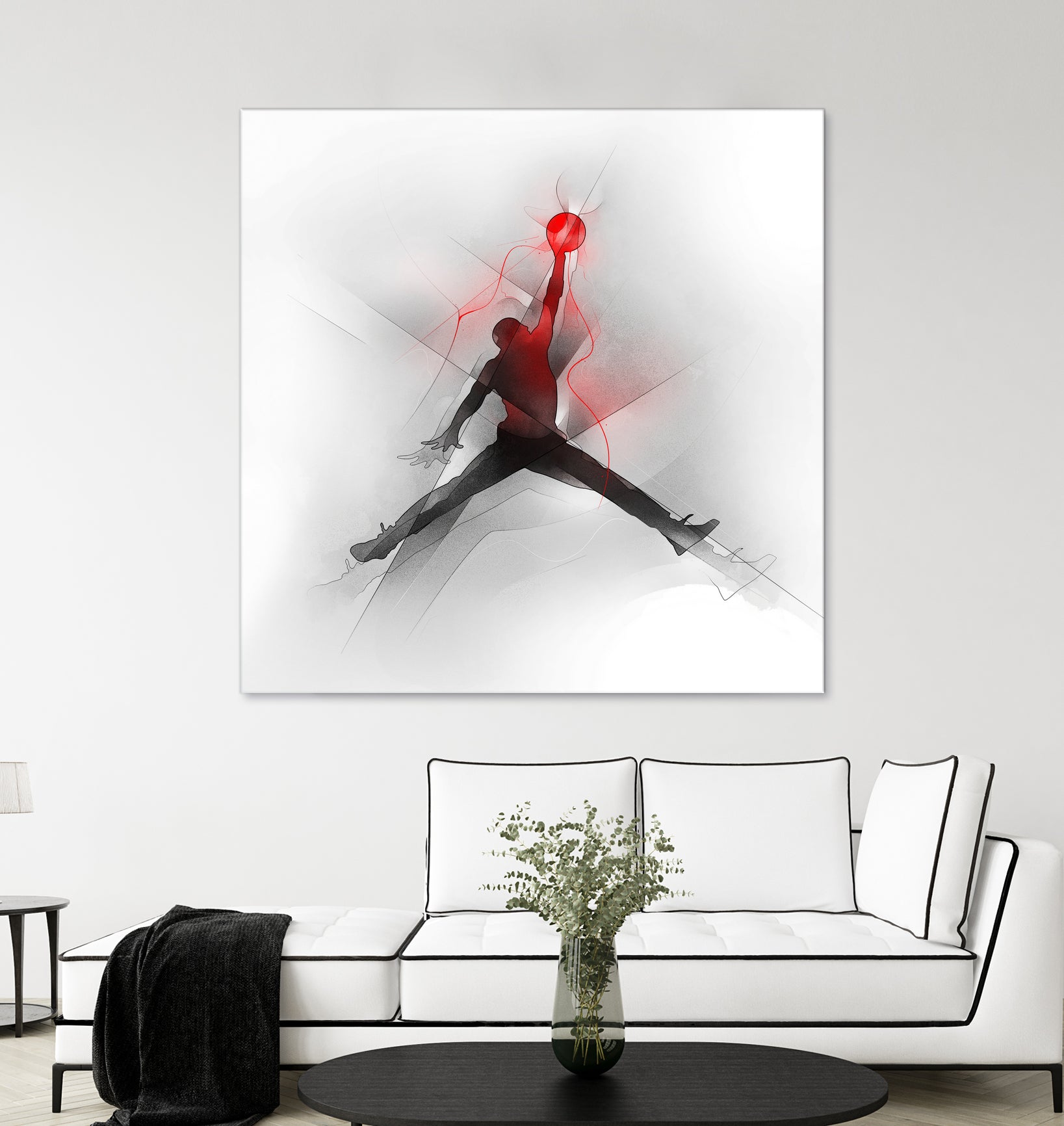 Jumpman Illustration by Francesco Scura on GIANT ART - red digital painting